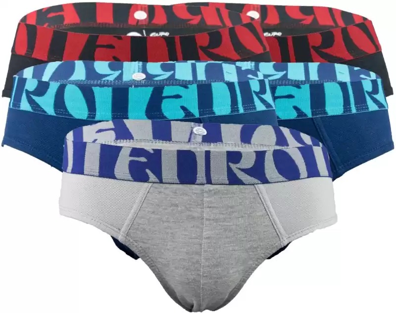 Euro Fashion Vento Solid Men Brief (Pack of 5)