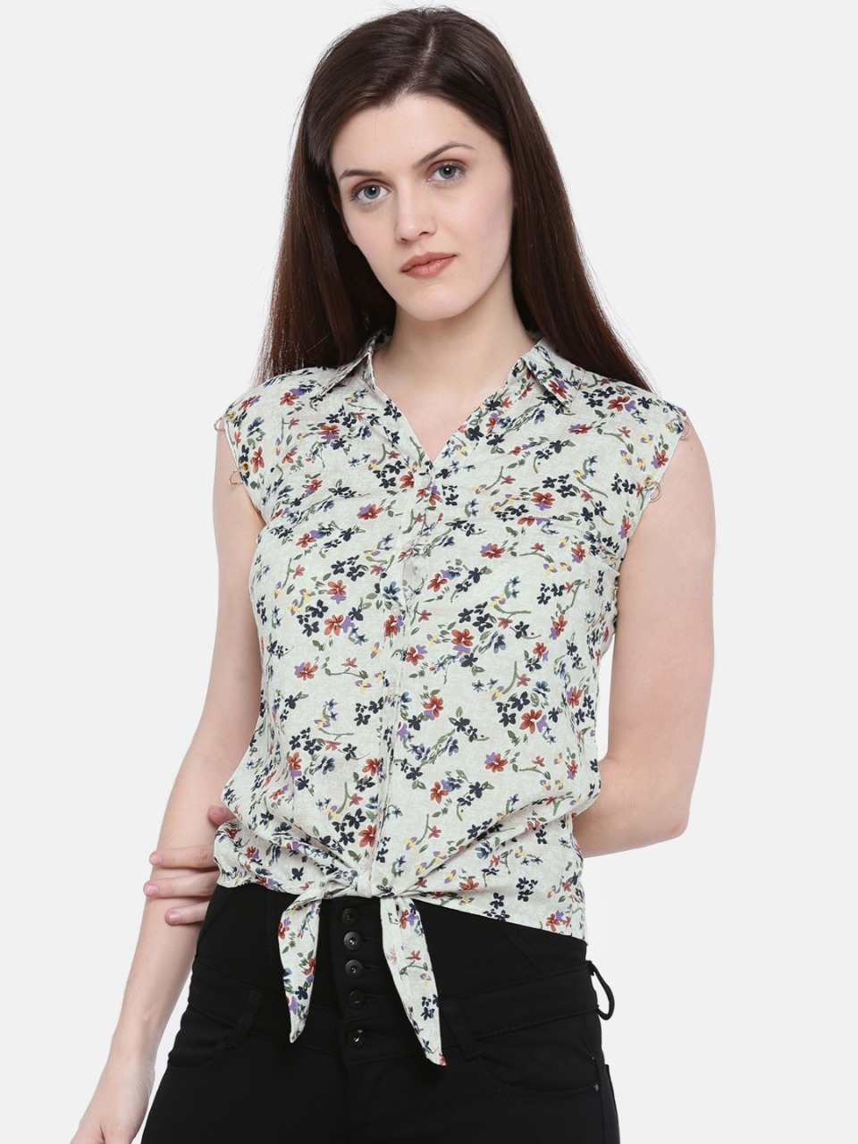 Deal Jeans Women Floral Printed Casual Shirt