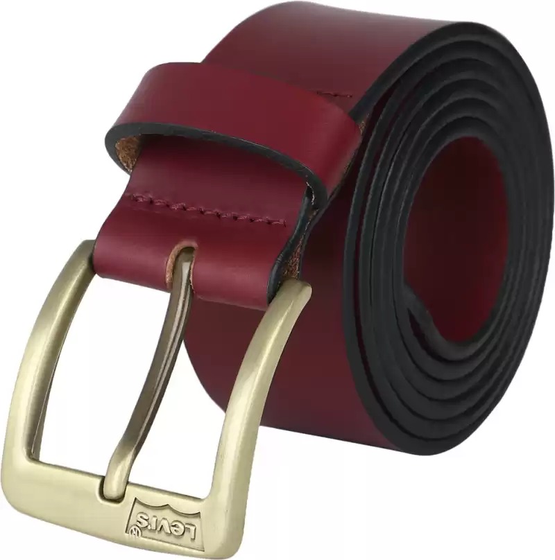 LEVI'S Men Casual Red Genuine Leather Belt