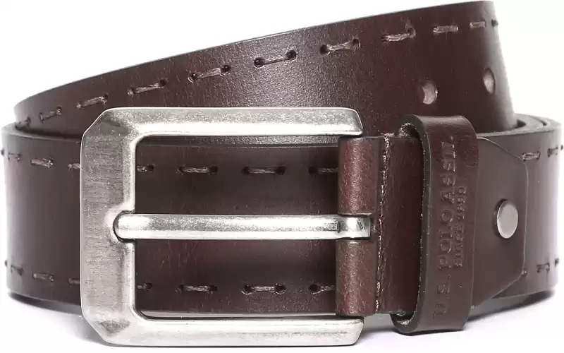 U.S. POLO ASSN. Men Brown Genuine Leather Belt