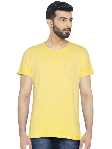 Solly Jeans Co. Men Round Neck T-shirt with Slub Effect