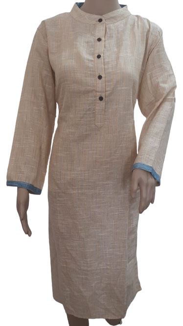 Inweave Light Musturd Kurta