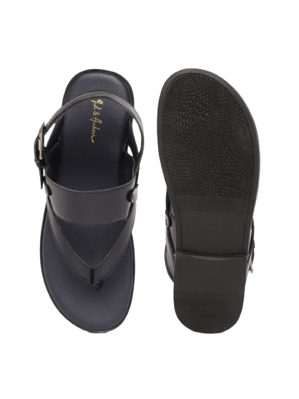 Mast & Harbour Men Navy Blue Comfort Sandals