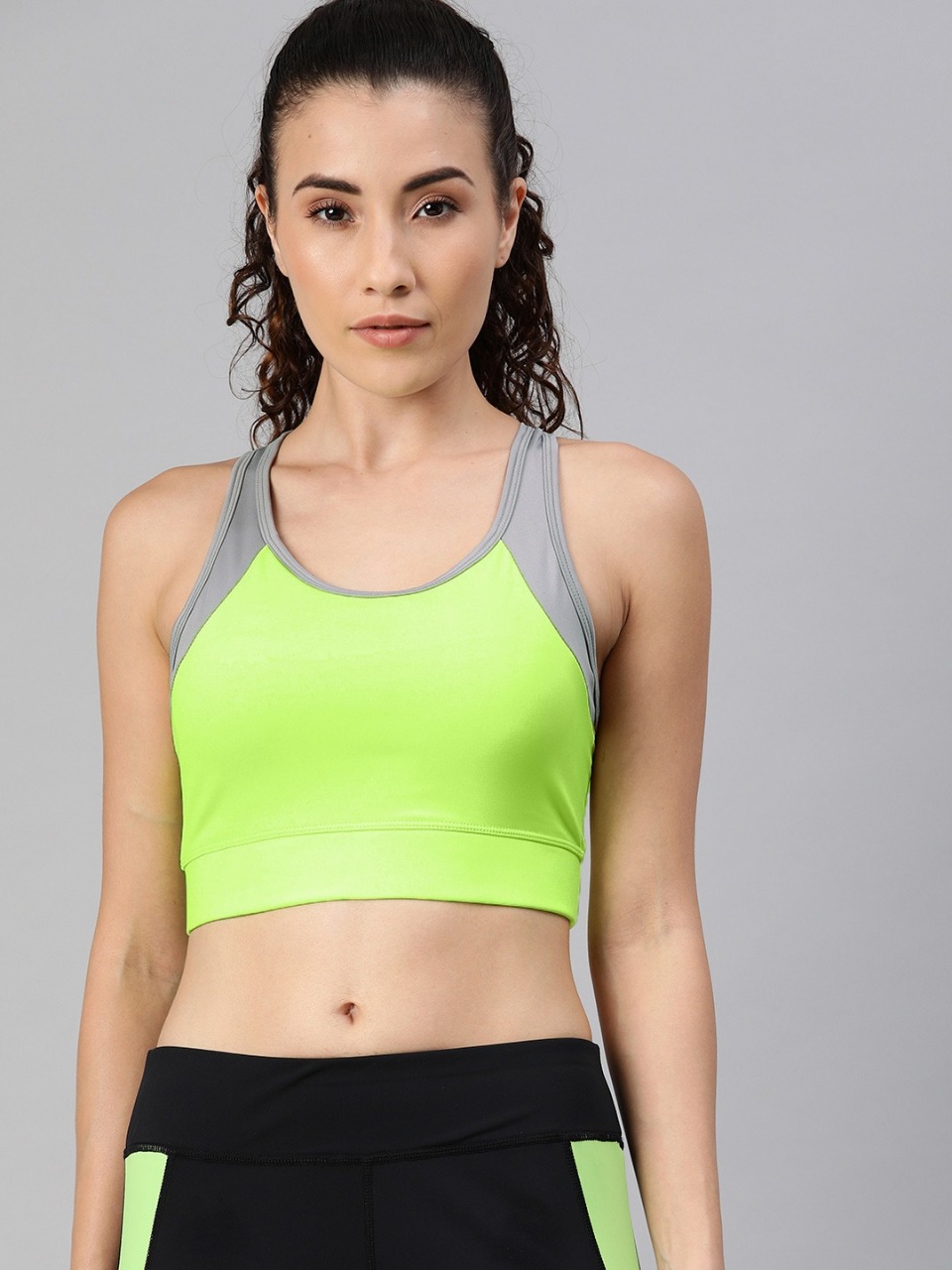 HRX by Hrithik Roshan Solid Rapid-Dry Running Sports Bra