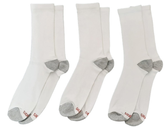 Hanes Premium Cool Comfort White Men's Crew Socks-Pack of 3