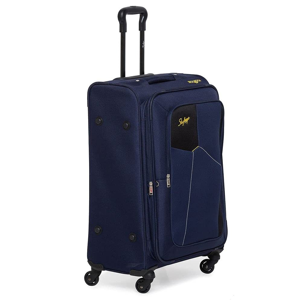 Skybags Rubik Polyester 68 Cms Blue Softsided Luggage