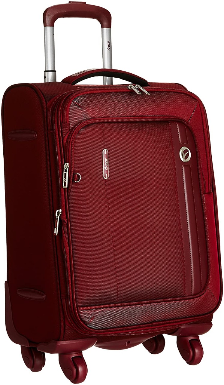 VIP Polyester 36.5 cms Maroon Softsided Carry-On