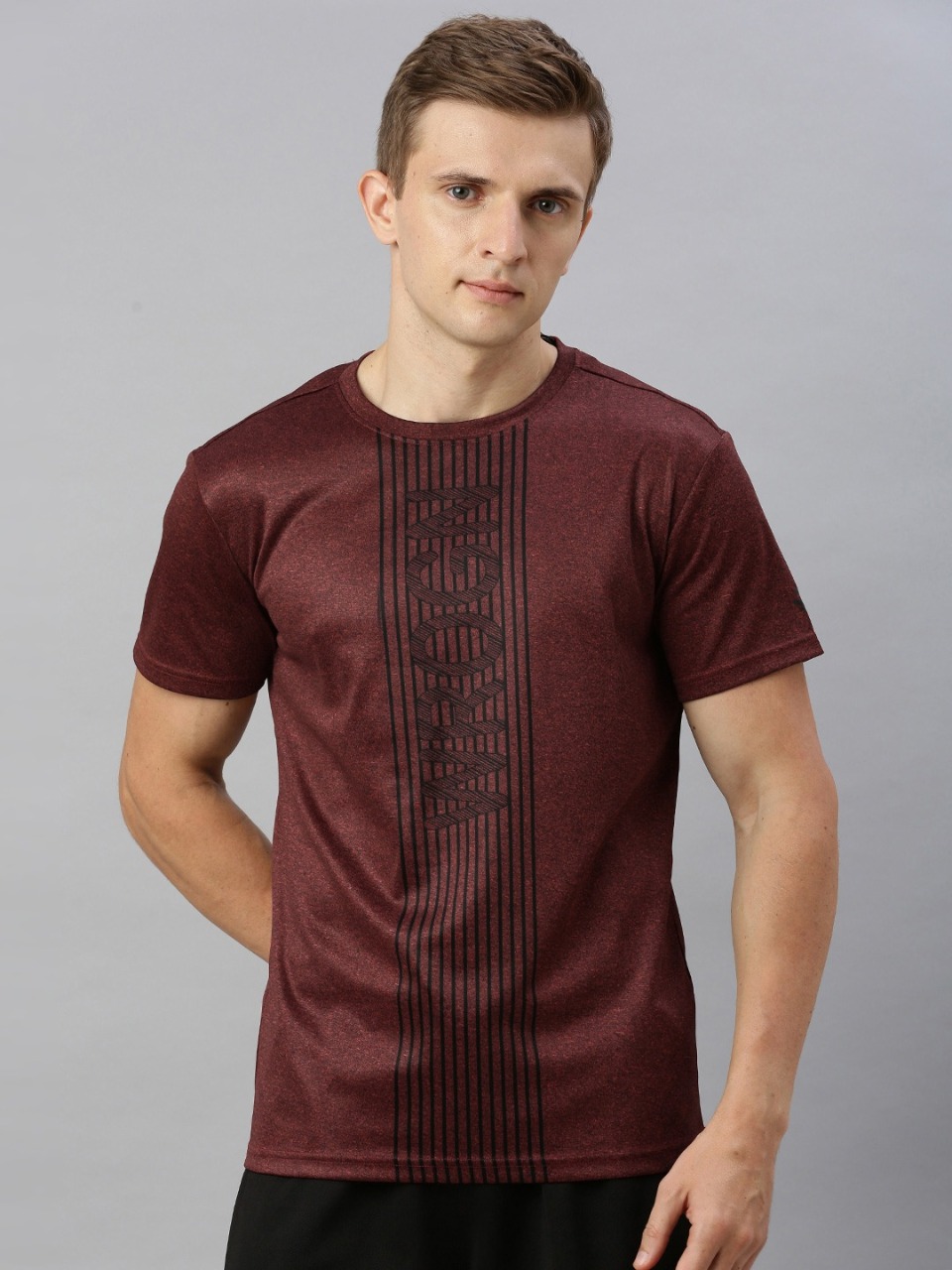 WROGN ACTIVE Men Printed Round Neck T-shirt