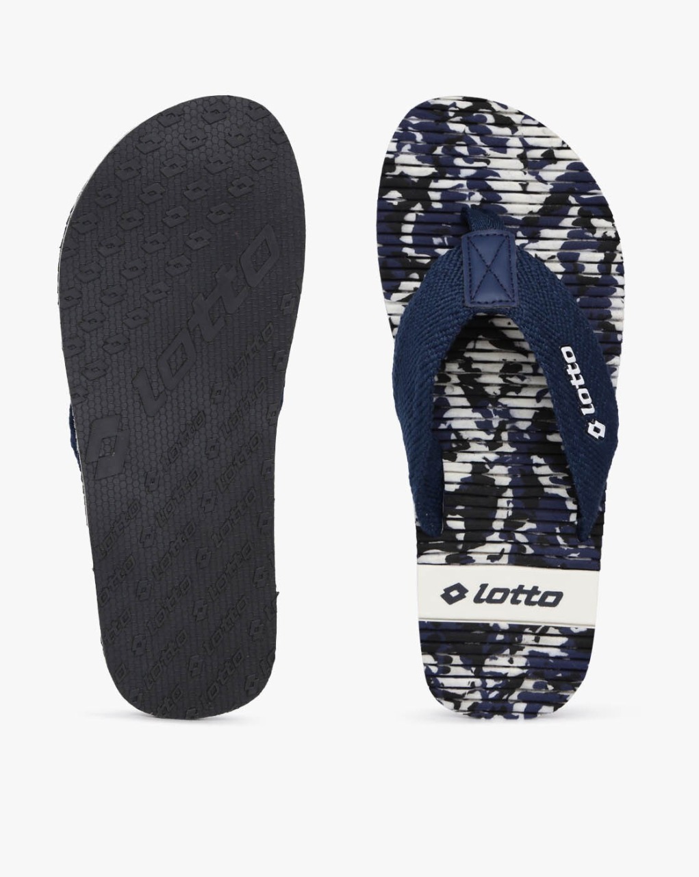 LOTTO Printed Thong-Strap Flip-Flops