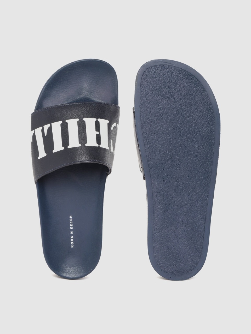 Kook N Keech Men Typography Printed Sliders