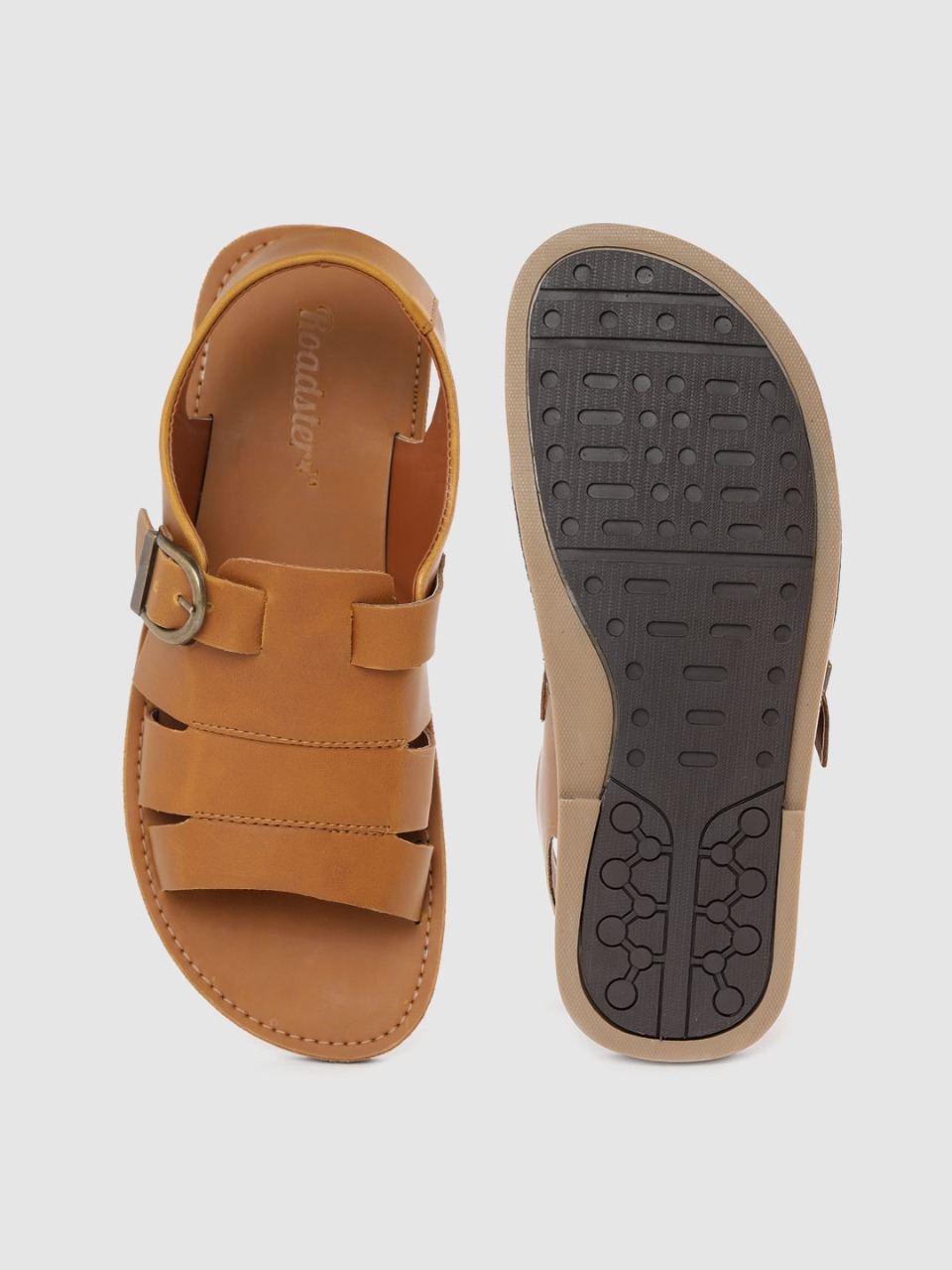 Roadster Men Solid Comfort Sandals