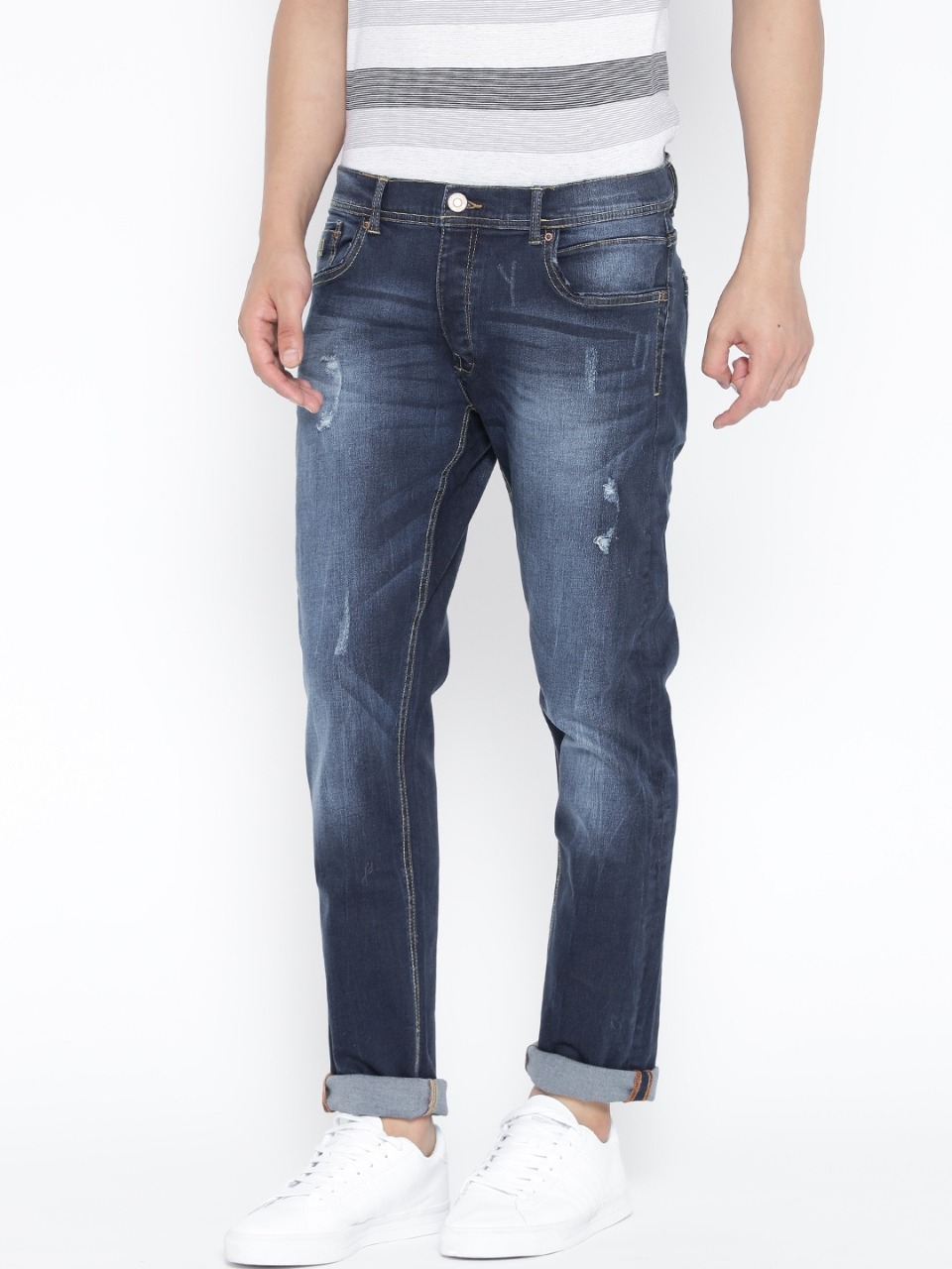 ALCOTT Men Washed Skinny Stretchable Jeans