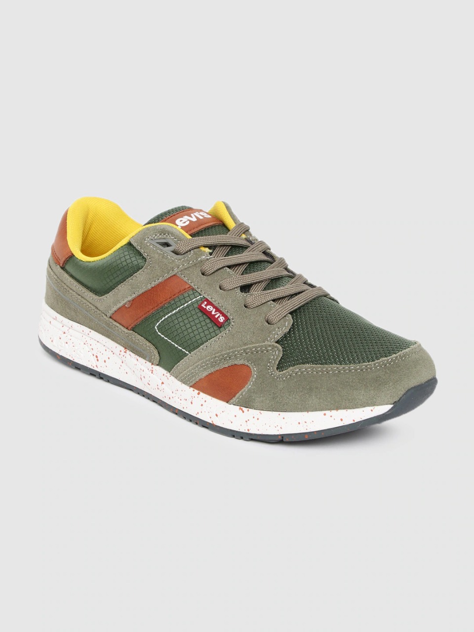 Levis Men Green Colour blocked Sneakers