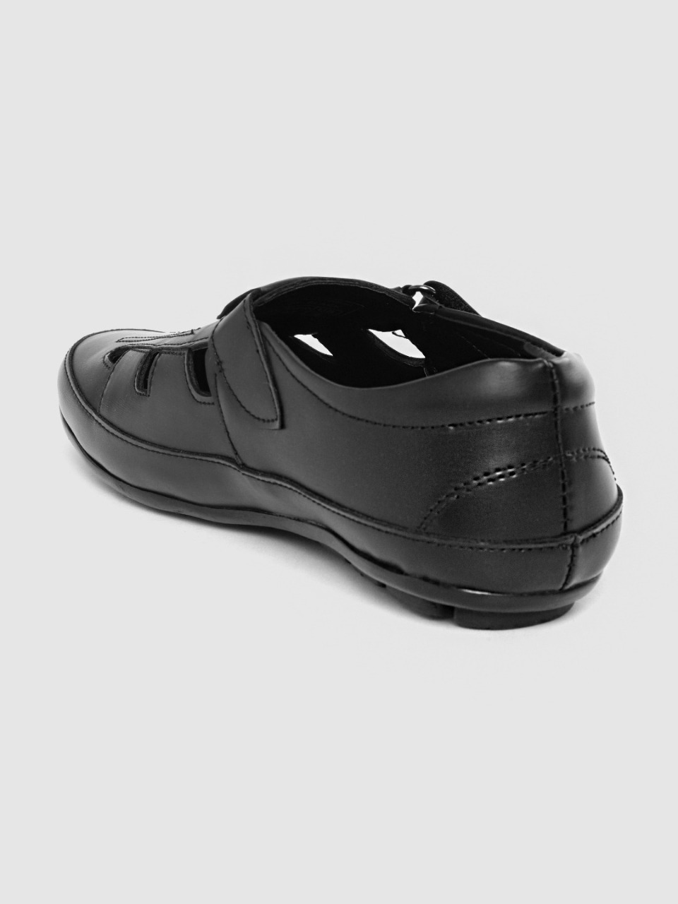 Roadster The Lifestyle Co Men Black Solid Shoe-Style Sandals