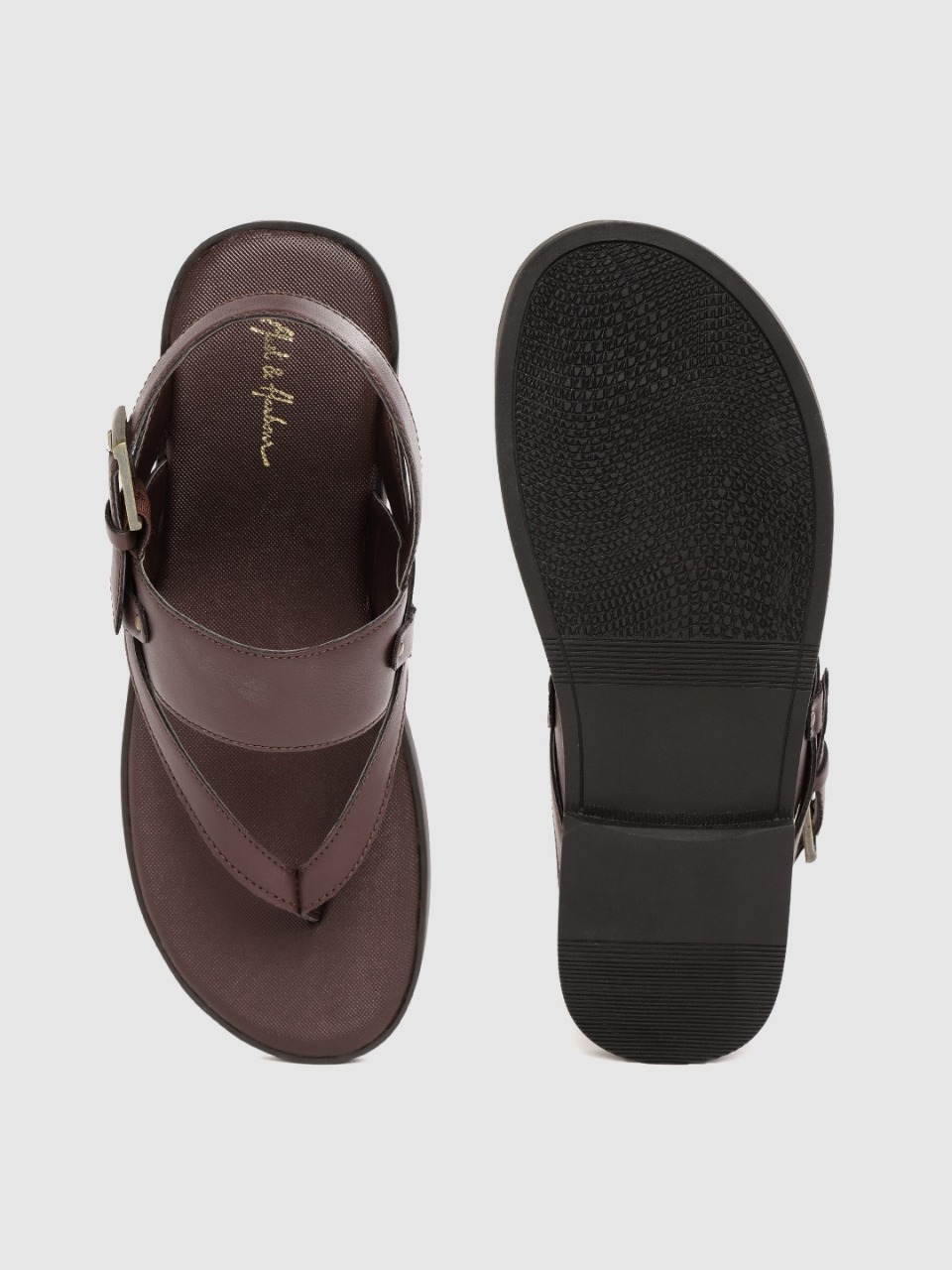 Mast & Harbour Men Solid Comfort Sandals