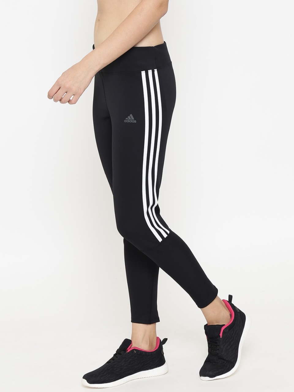 ADIDAS Women 3-Stripes Cropped Running Tights