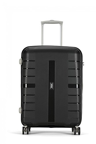 VIP Voyager 55 cms Polypropylene Black Hardsided Cabin Luggage 