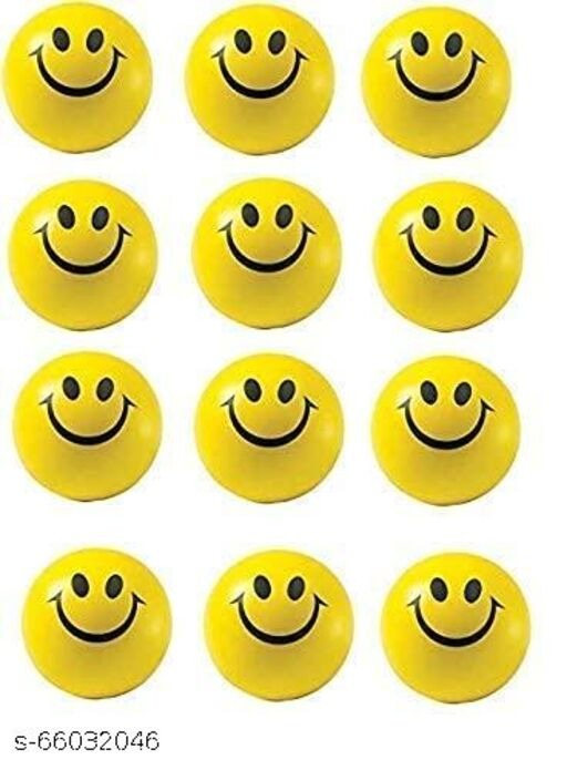 Jack Williams Emoji Happy Smiley Face Squeeze Sponge Balls( pack of 12)