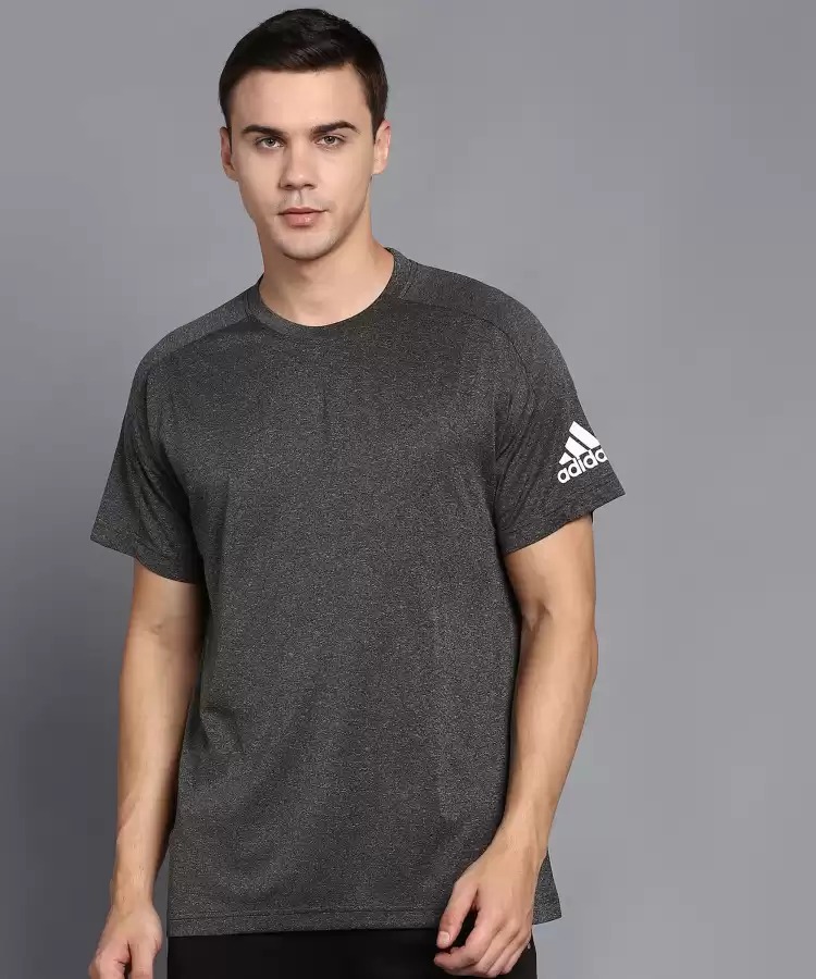 ADIDAS  Self Design Men Round Neck T-Shirt