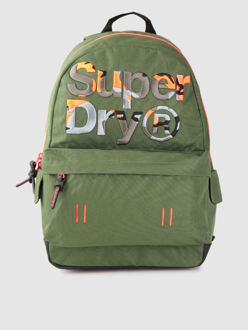 Superdry Olive Green Brand Logo Backpack