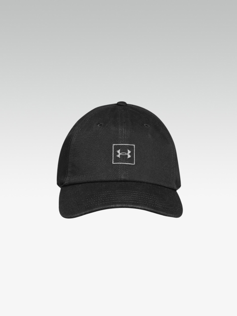 UNDER ARMOUR Men Black Solid Washed Baseball Cap