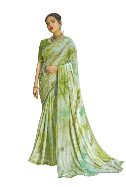 Jack Williams Printed Fancy Saree with Blouse