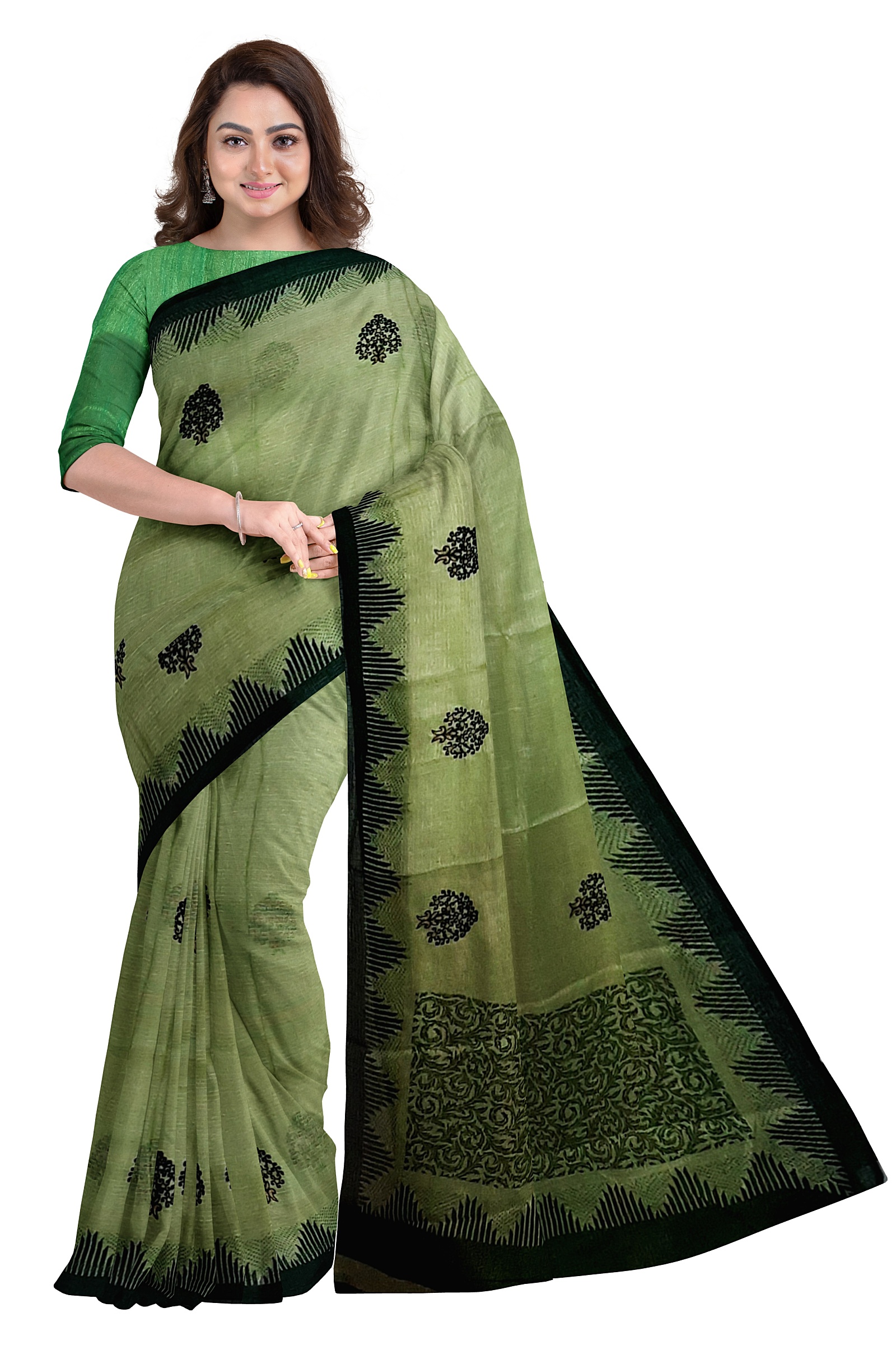 Jack Williams Embroidered Printed Saree