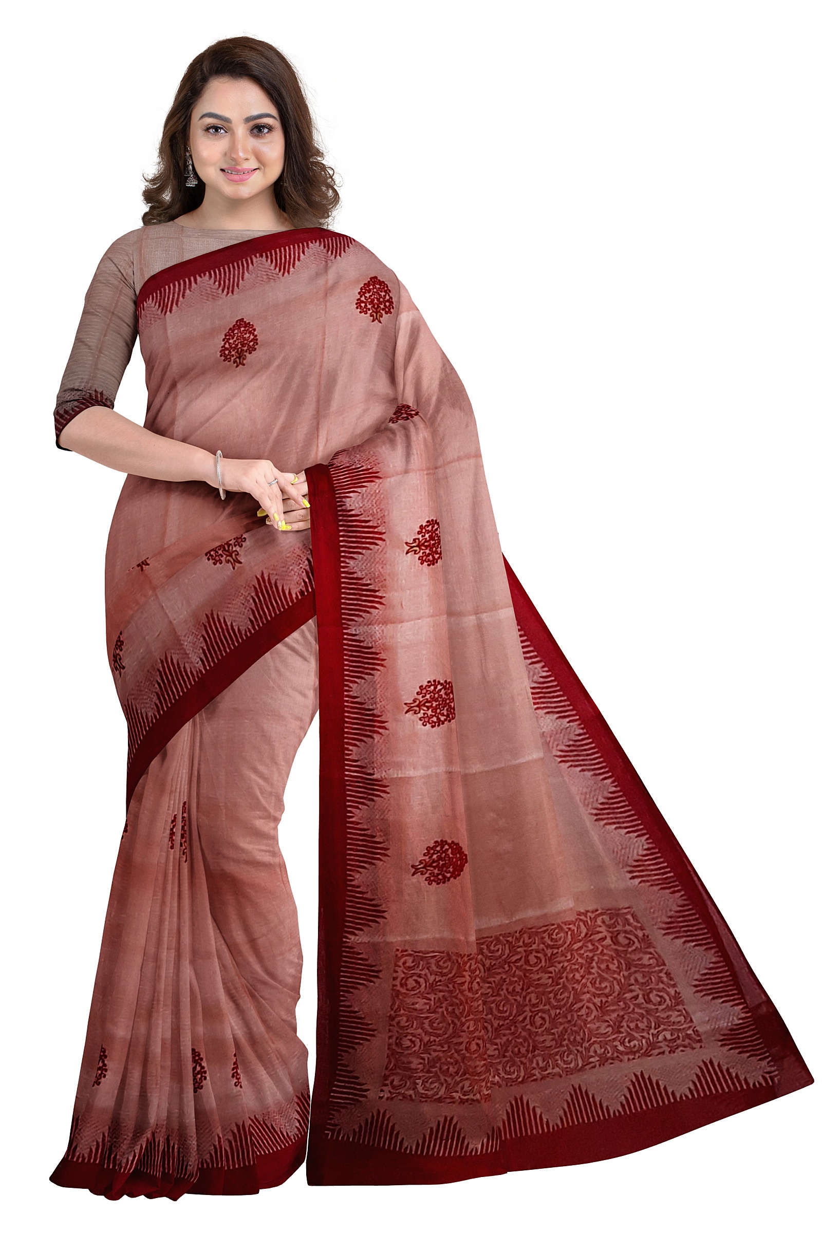 Jack Williams Embroidered Printed Saree