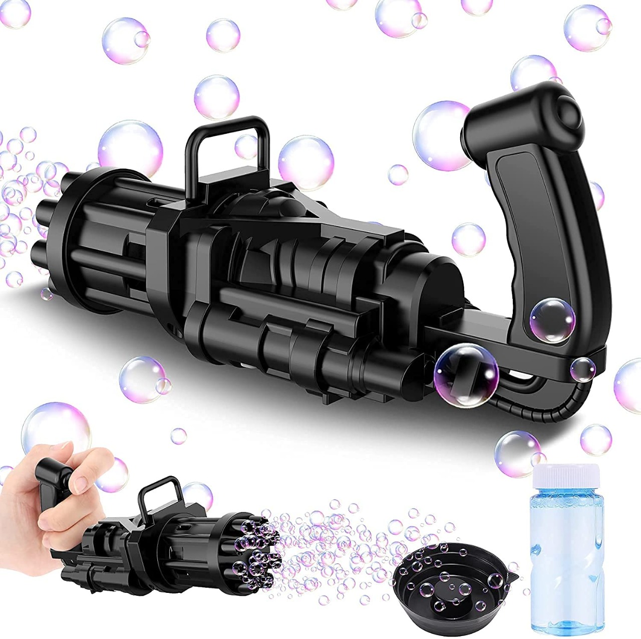 Jack Williams 8-Hole Electric Bubbles Gun for Toddlers Toys