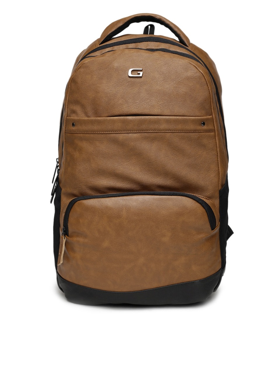 Gear Unisex Faux Leather Solid Backpack