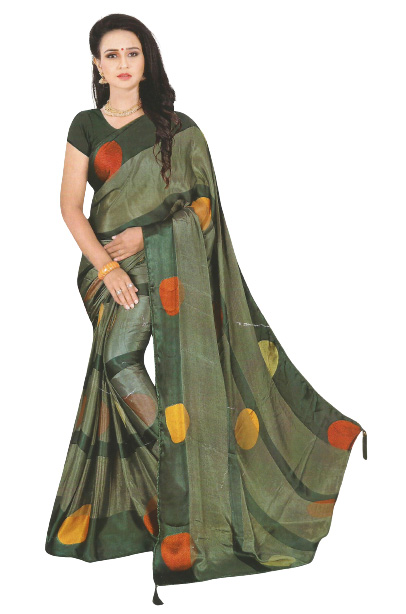 Jack Williams Printed Fancy Saree with Blouse