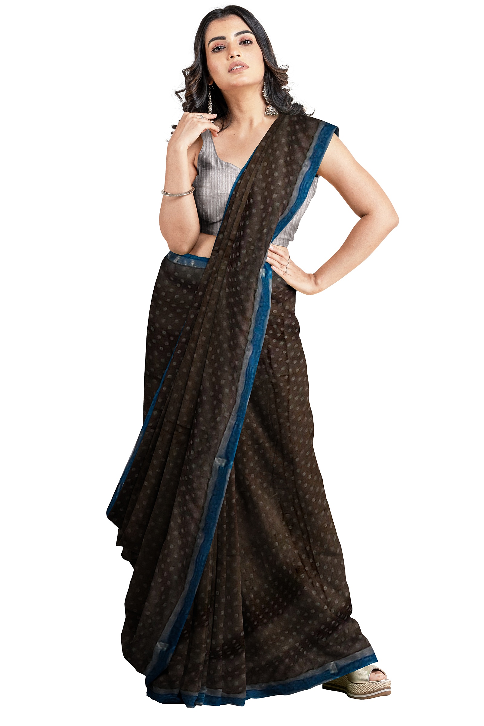 Jack Williams Printed Saree with Blouse