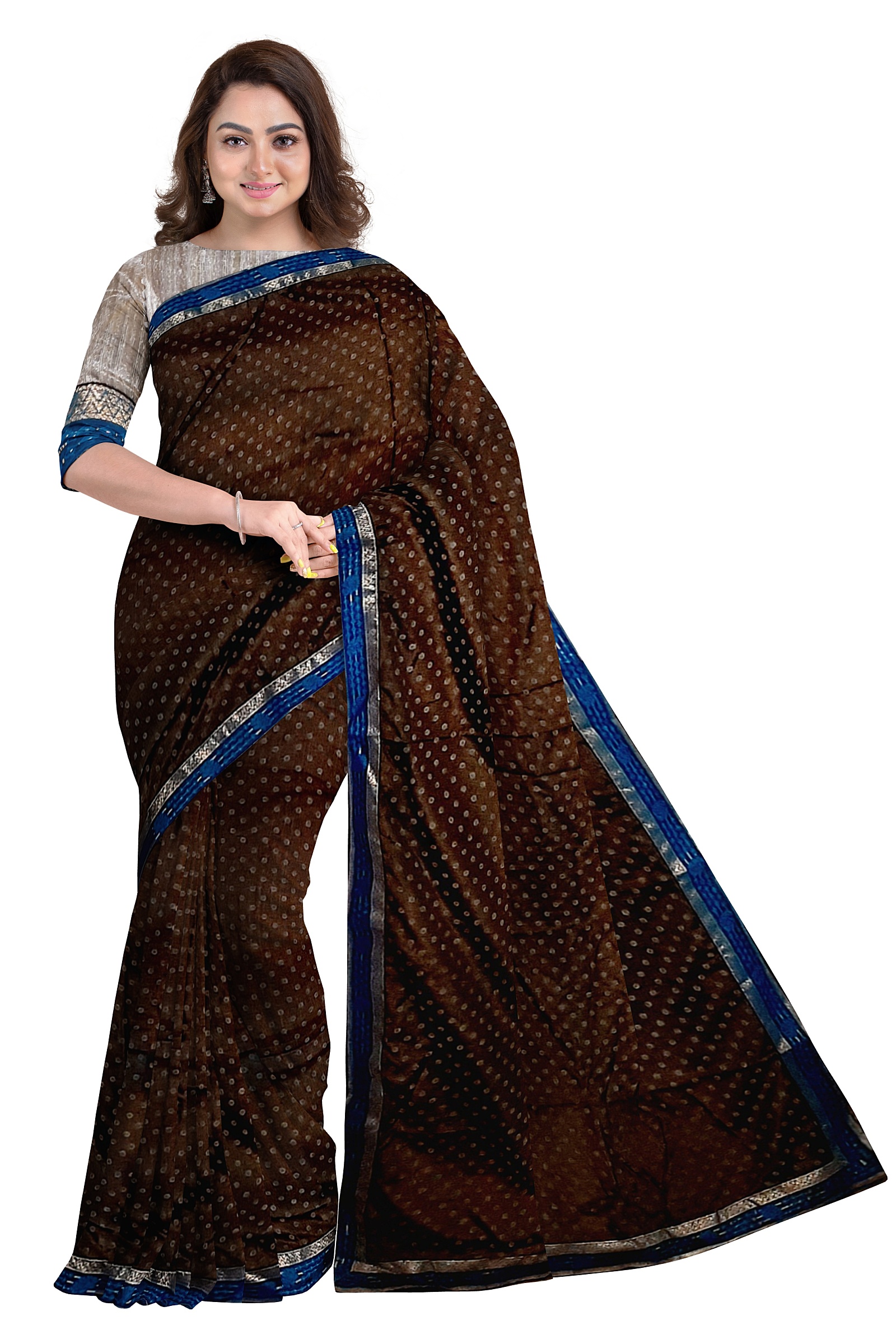 Jack Williams Printed Saree with Blouse