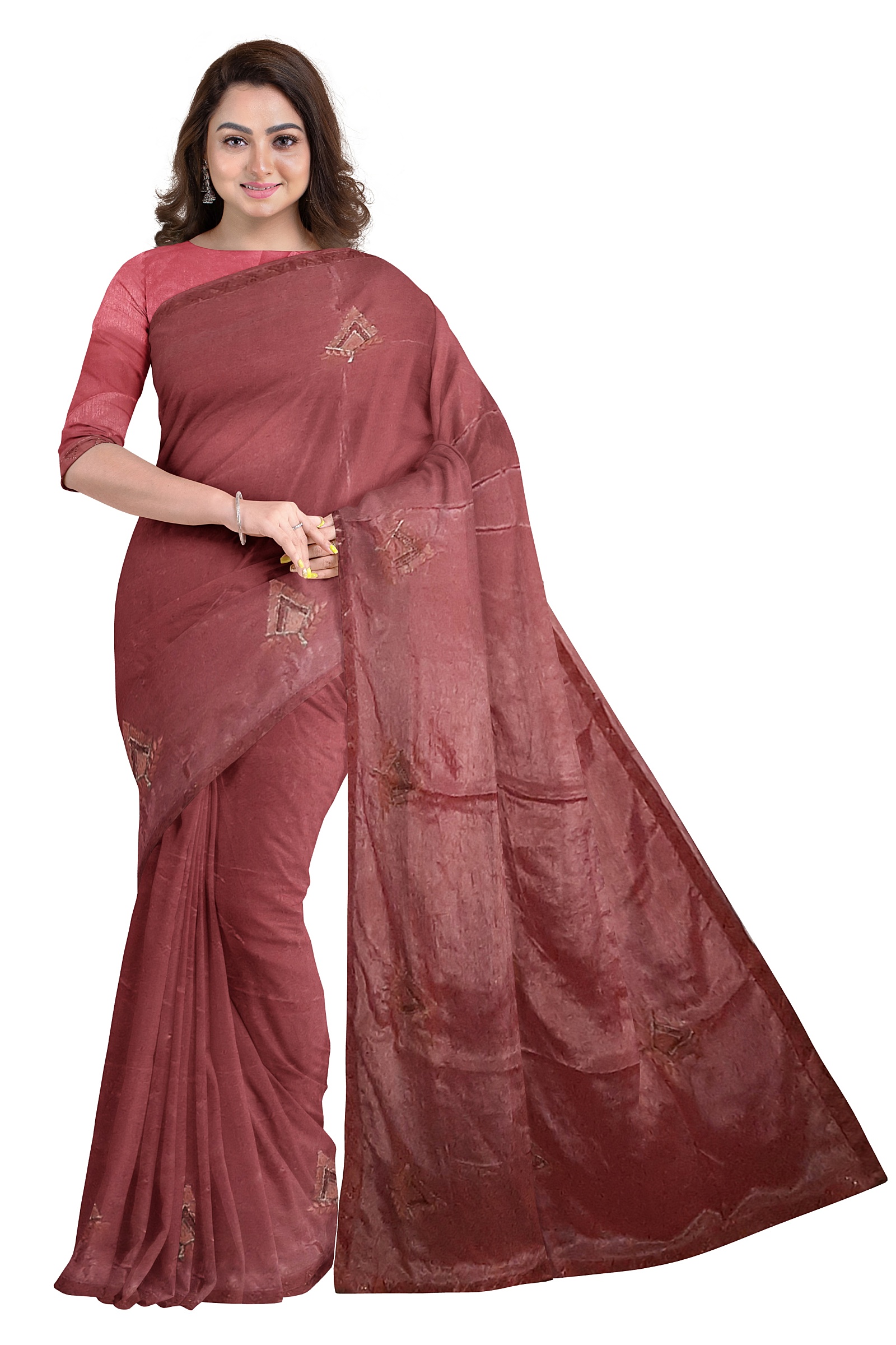 Jack Williams Embroidery Print Saree