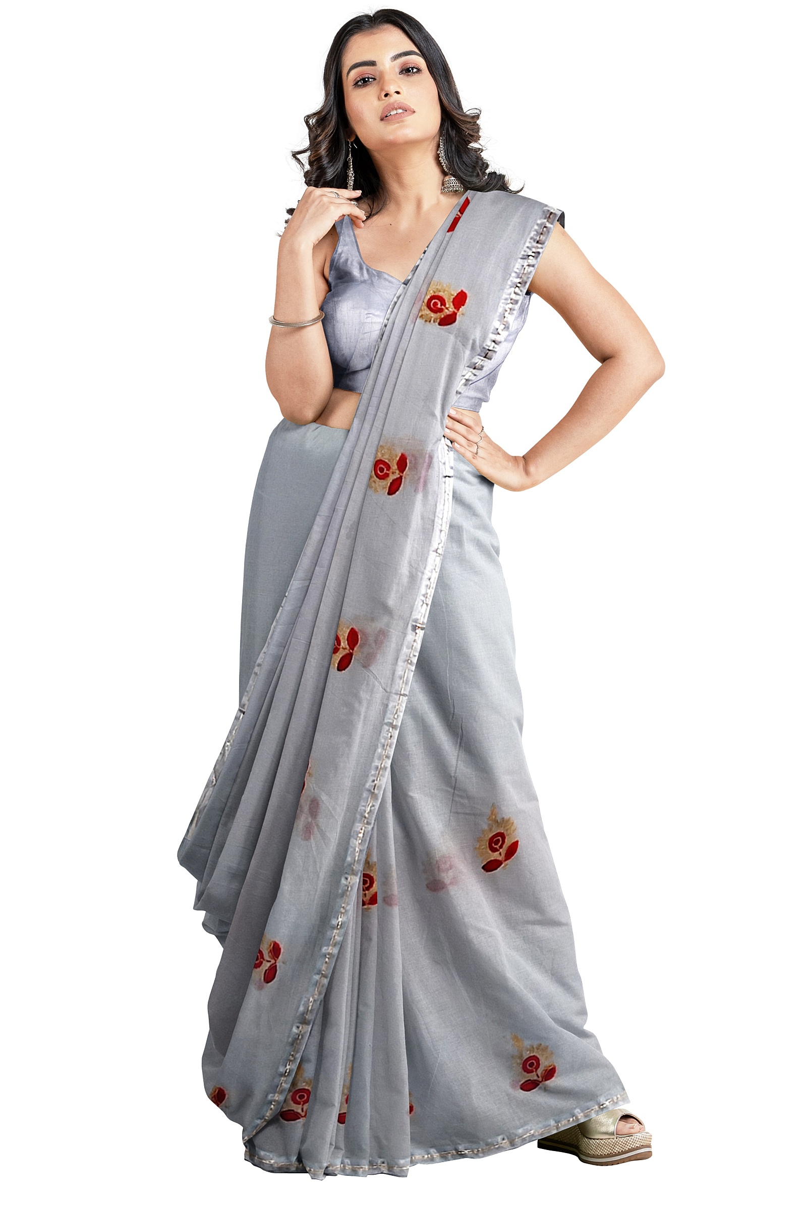 Jack Williams Embroidery Print Fancy Saree