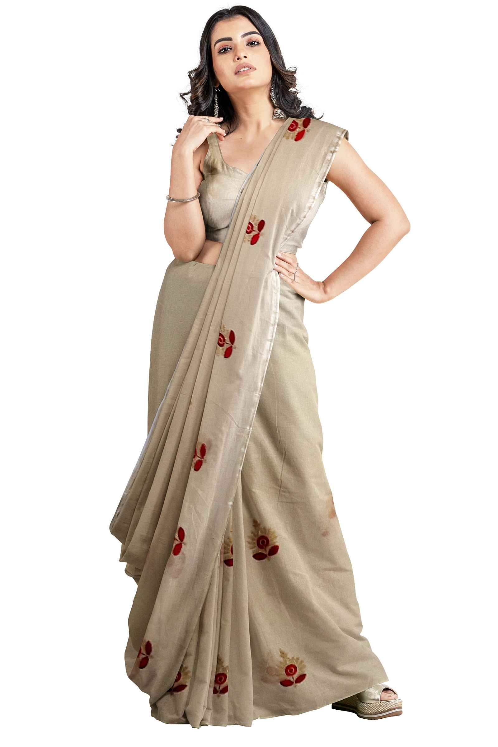 Jack Williams Embroidery Print Fancy Saree