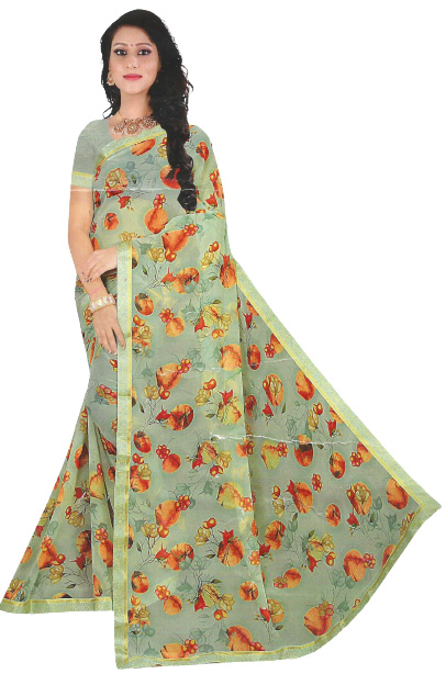 Jack Williams Floral Printed Saree