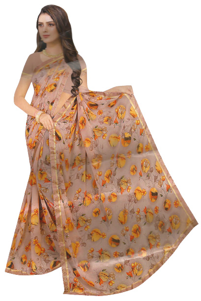 Jack Williams Floral Printed Saree