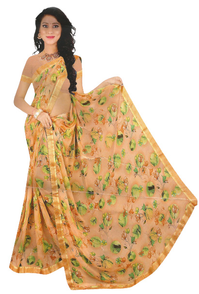 Jack Williams Floral Printed Saree