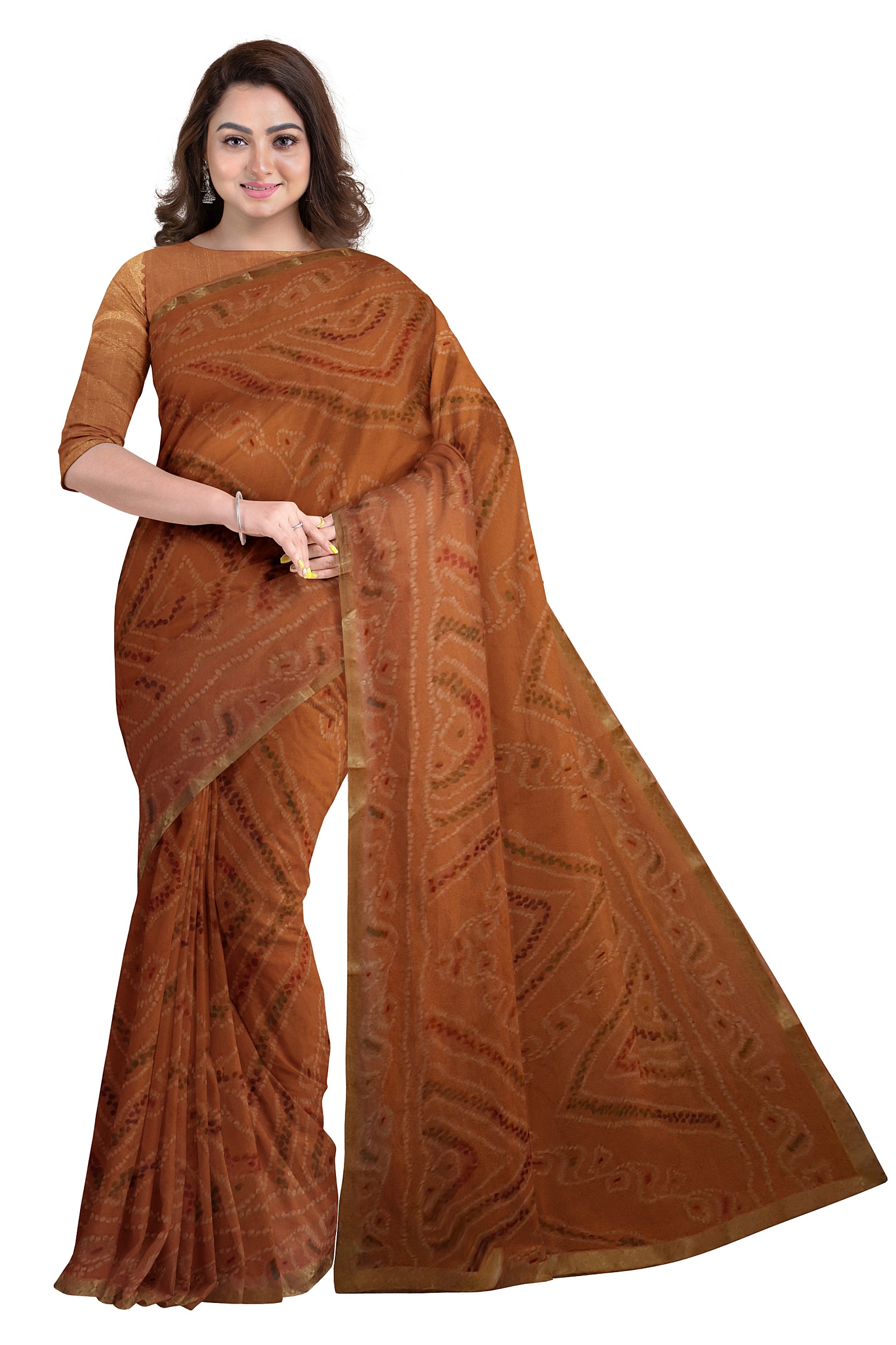 Jack Williams Bandhani Saree with Blouse