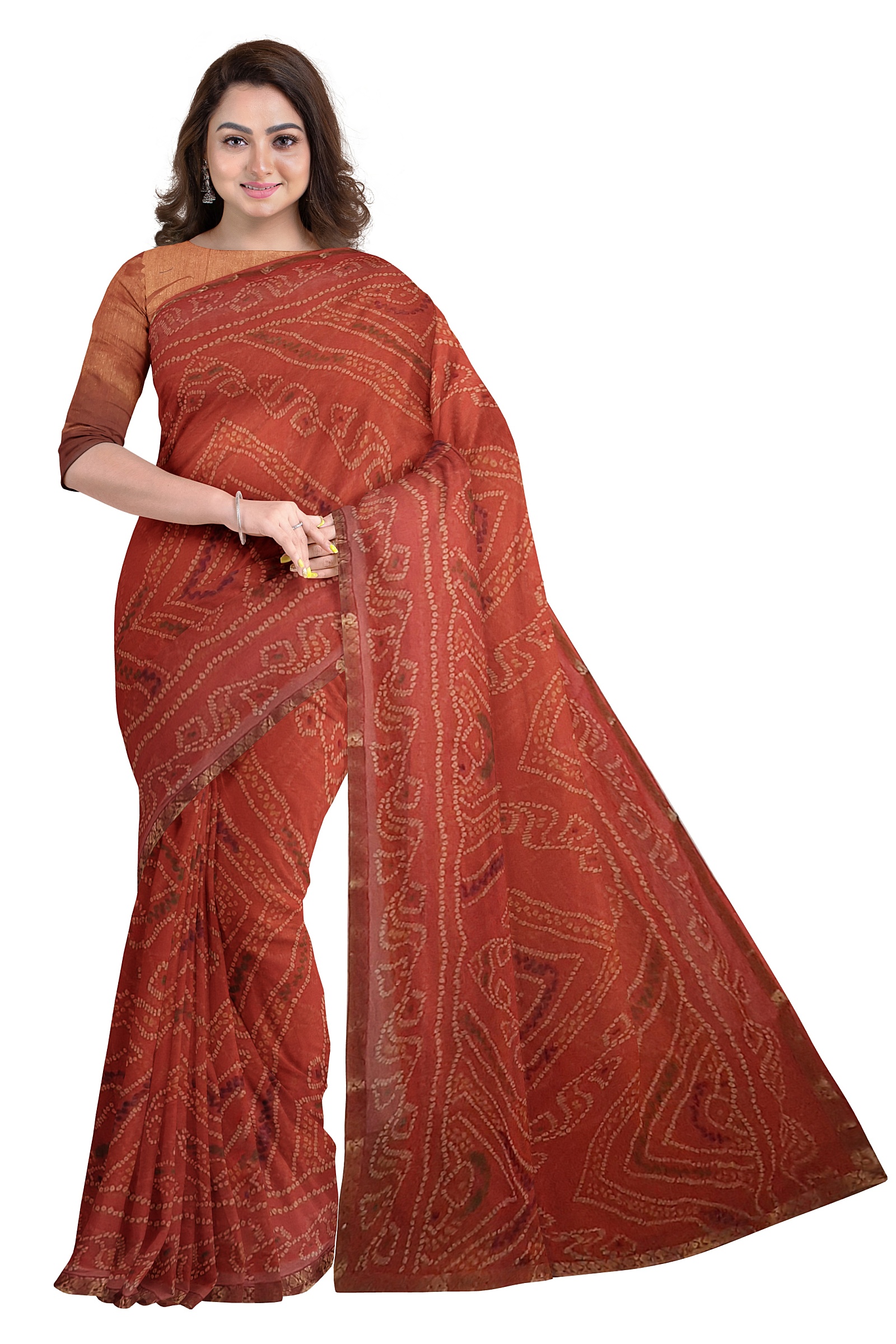 Jack Williams Bandhani Saree with Blouse