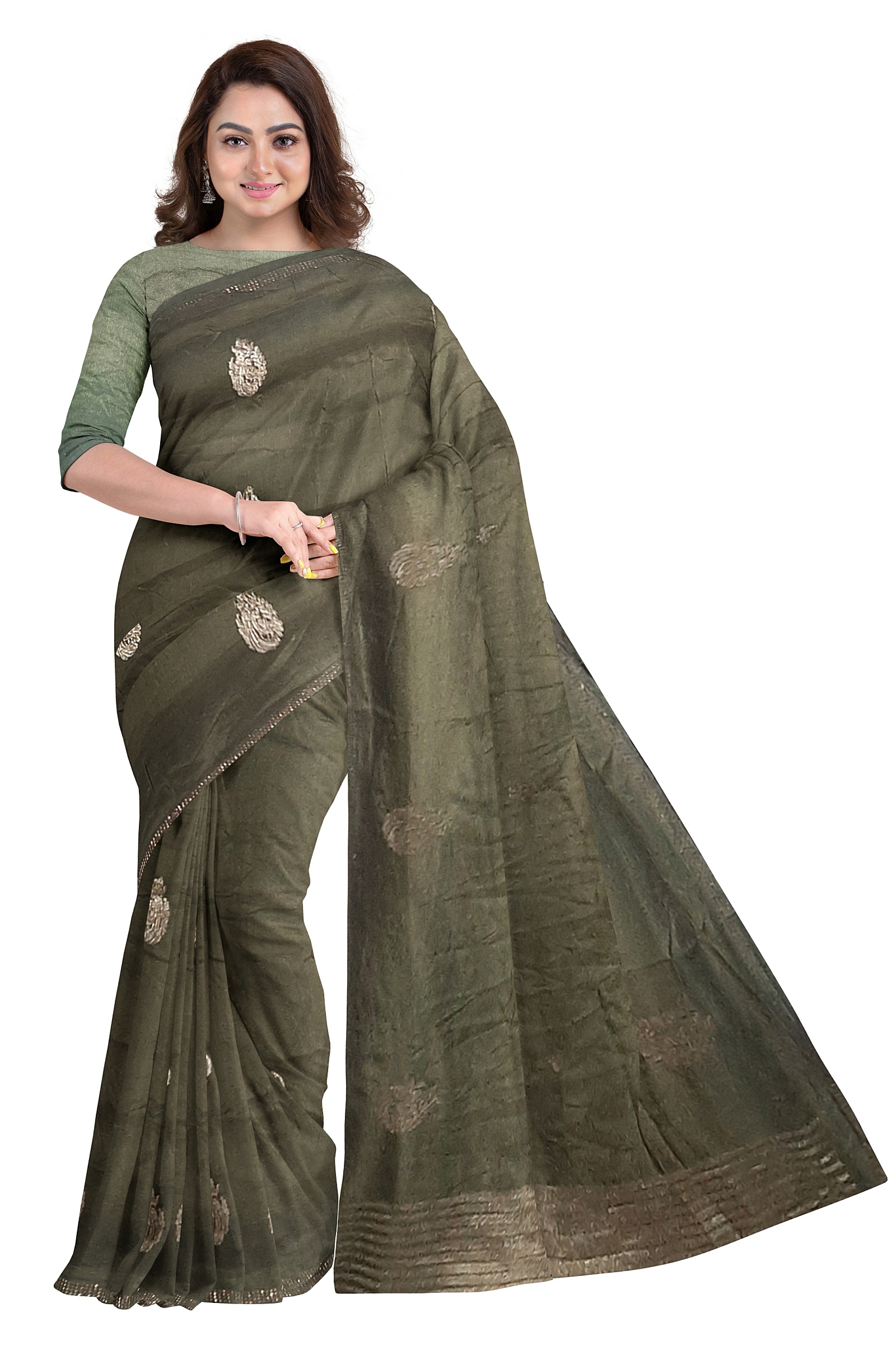 Jack Williams Leaf Print Saree