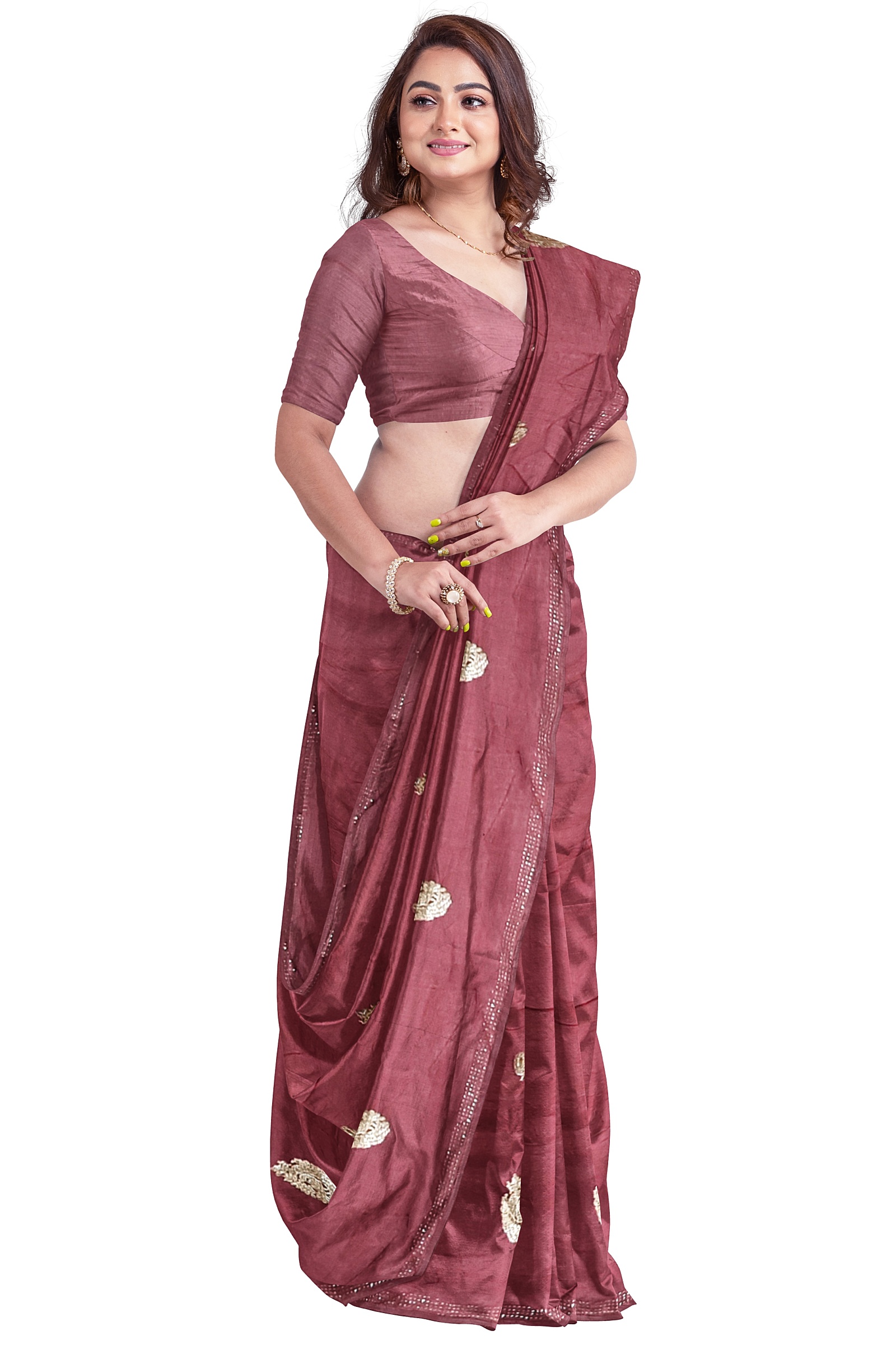 Jack Williams Leaf Print Saree