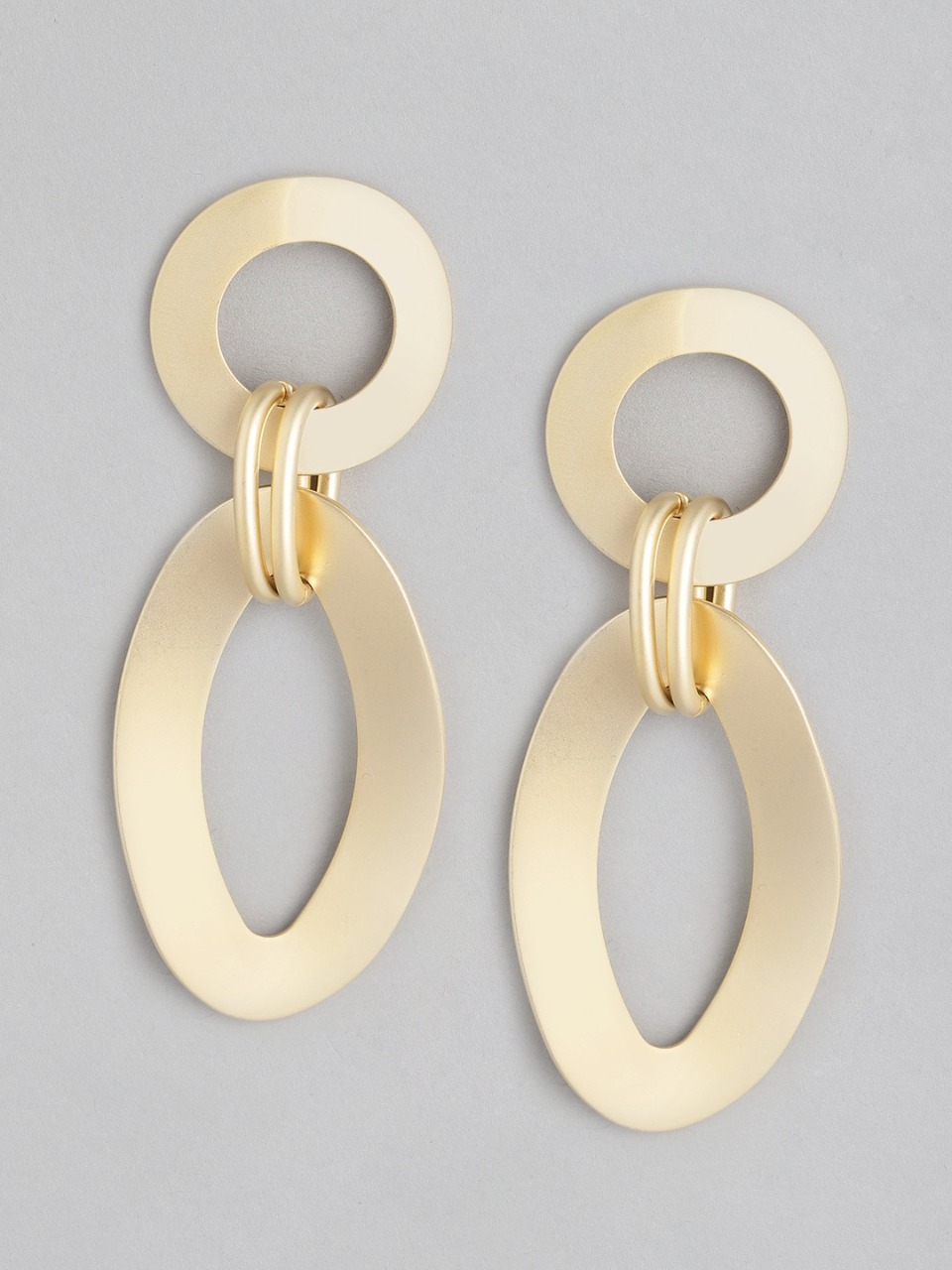 CORSICA Gold-Toned Contemporary Drop Earrings