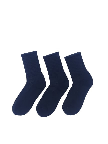 LEVI'S® PACK OF 3 SOLID REGULAR CUT MENS CREW SOCKS