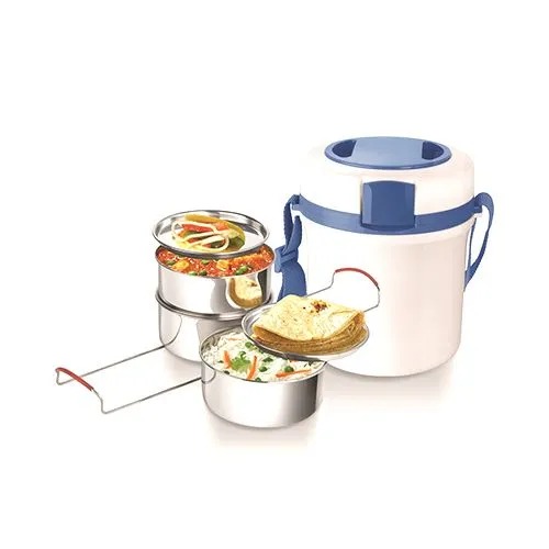 Big Plastic Steel Hot-Lax Electrical Insulated Tiffin