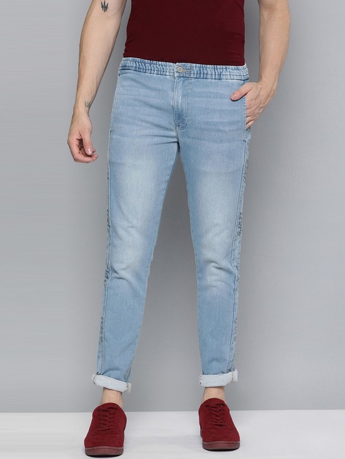 Levi's Ice Blue Cotton Tapered Fit Jeans