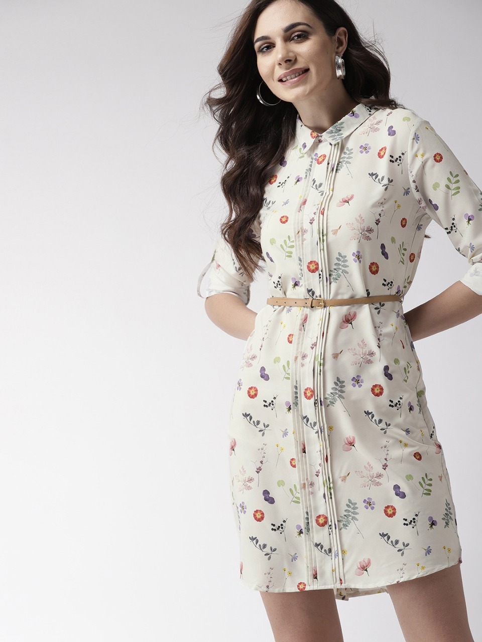 Mast & Harbour Women Printed Shirt Dress