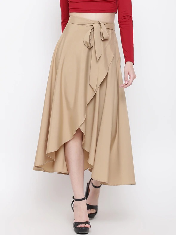 Mabish Store Overlap midi skirt