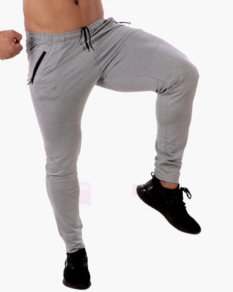 ZESTEEZ Panelled Fitted Joggers with Zip Pockets